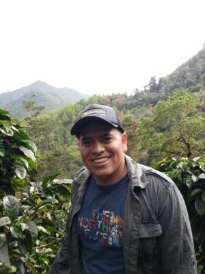 El productor de café de Nicaragua Danny Pastrana