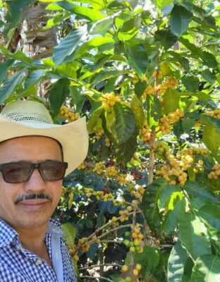 El productor de cafe de Honduras,Wilfredo Ramos